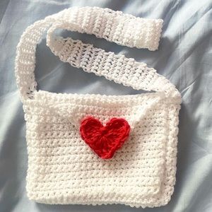 Small Love letter Crochet Bag